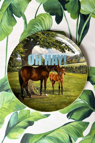 Medium Oh Hay Plate