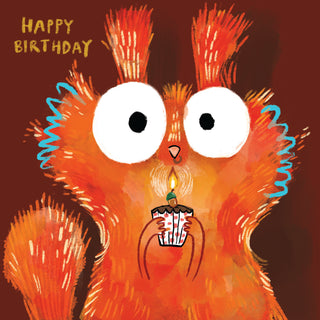 Squirrel Birthday Card