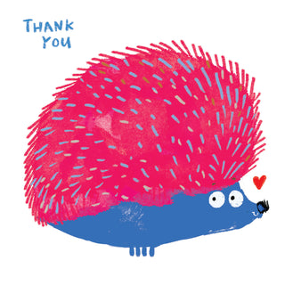 Hedgehog Thank You Card