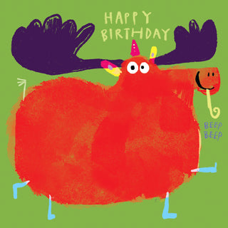 Moose Birthday Card