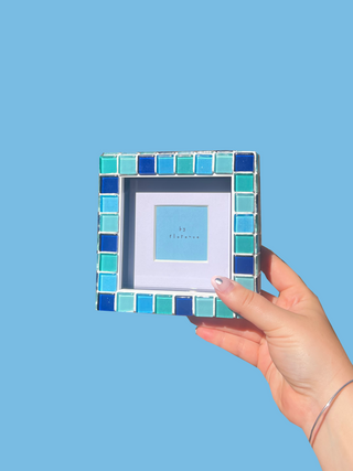 Confetti Glass Tiled Picture Frame - Ocean