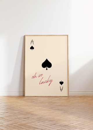 Oh So Lucky Wall Art Print