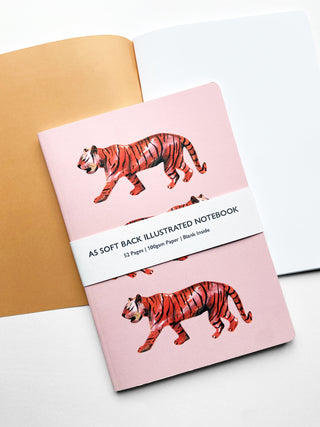 Orange Tigers A5 Notebook