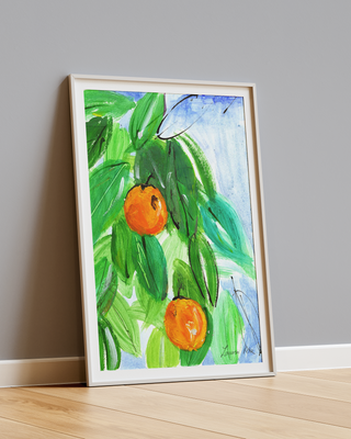 Orange Trees Print
