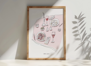 Pasta Dates - A4 Giclee Print