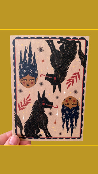 All Shuck Up Greetings Card