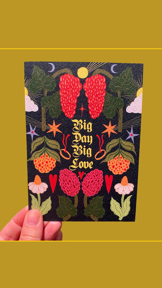 Big Day Big Love Greetings Card