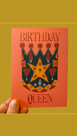 Birthday Queen Greetings Card