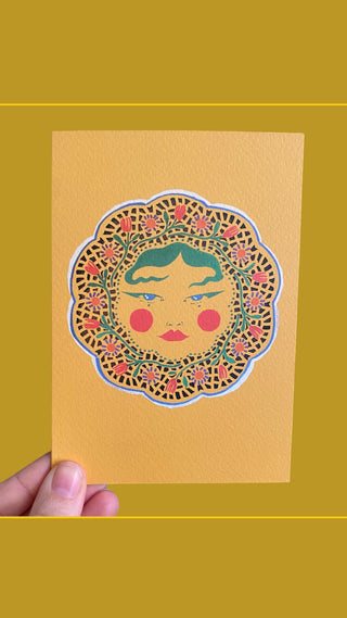Doily Greetings Card