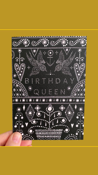 Pearly Queen Greetings Card