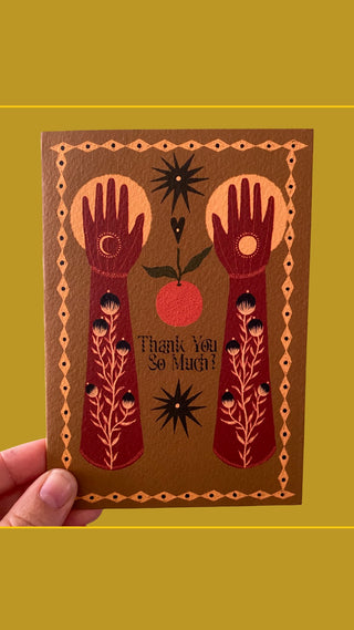 Thank You So Much Greetings Card