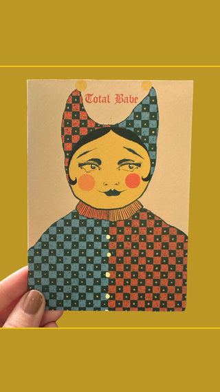 Total Babe Greetings Card