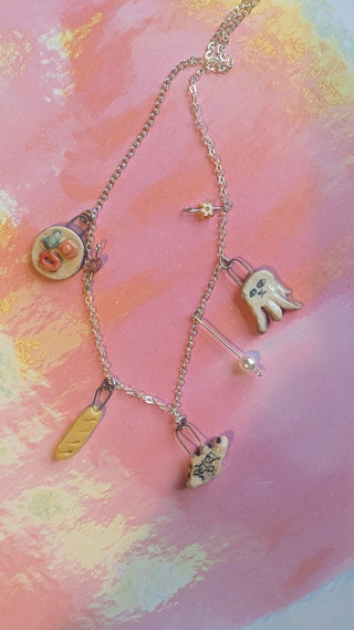 Ceramic Charm Necklace