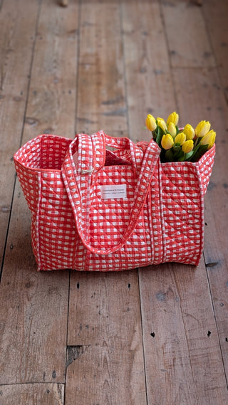 Coral Orange Tote Bag