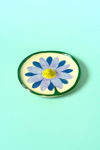 Painted Flower Incense Holder