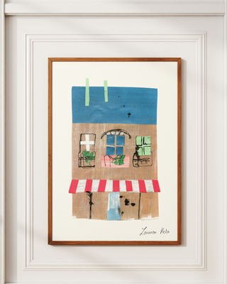 Parisian Building Print