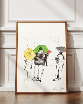 Parisian Rain Print