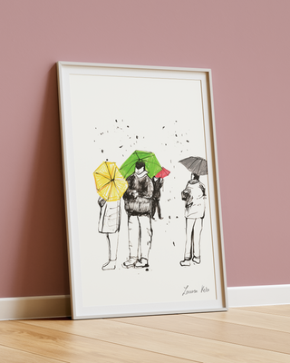 Parisian Rain Print