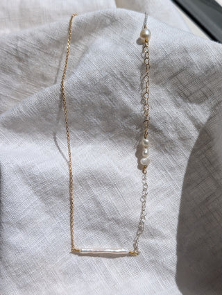 Pearl Jam mixed chain necklace