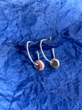 Pebble Hoop Earrings