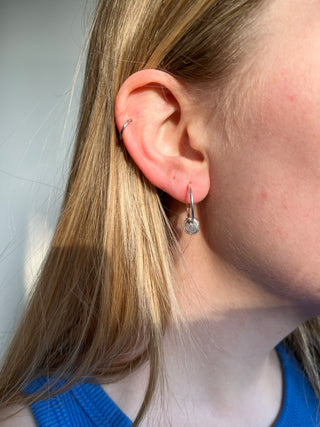 Pebble Hoop Earrings