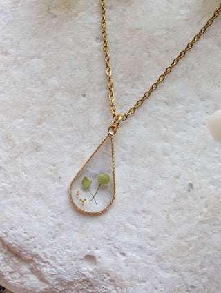 Pepperweed Teardrop Necklace