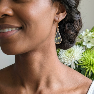 Pepperweed Waterdrop Earrings