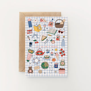 Let's Go On A Picnic Greetings Card