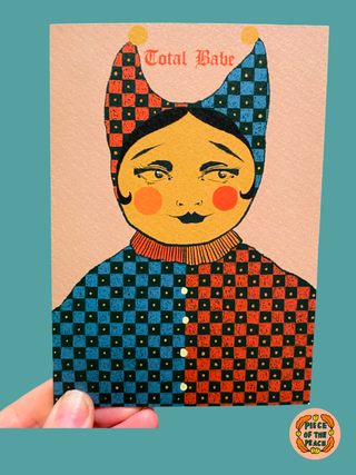 Total Babe Greeting Card