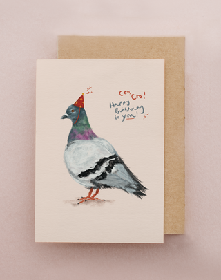 Pigeon Greetings Card