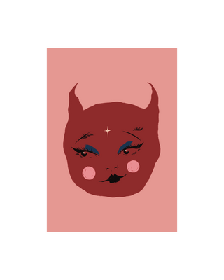 Pink Devil A3 Print