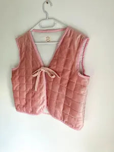 Pink Velvet Gilet