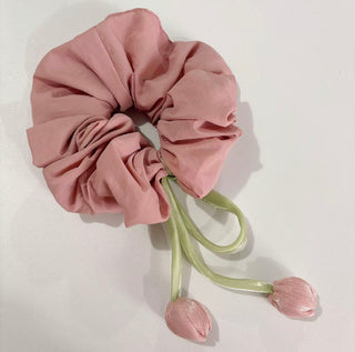 Pink Tulip Oversized Scrunchie