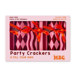 Pink & Maroon Christmas Crackers