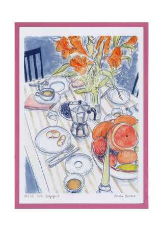Pink Grapefruit Print