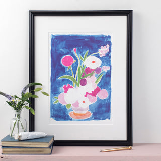 Poppies and Orchids A4 Print