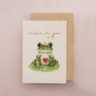 Prince Frog Greetings Card