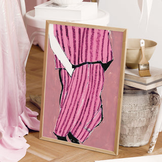 Purple Pyjama Art Print