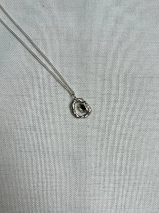 Purple organic shape necklace