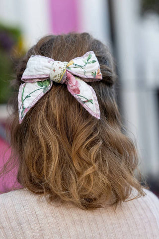 Quilted Floral Head Bow