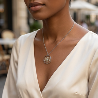 Queen Anne’s Lace Necklace with Pearl