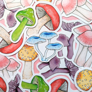 Rainbow Mushrooms Sticker Set