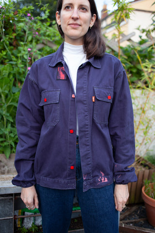 Upcycled Vintage Chore Jacket Bleached