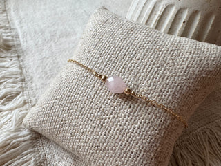 Rose quartz bracelet