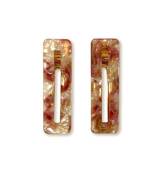 Rose Crocodile Hair Clips