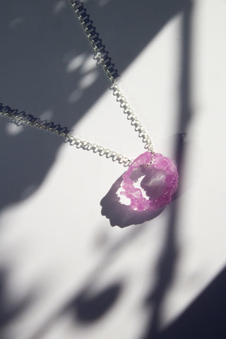 SCRUNCHIE PENDANT - HEATHER