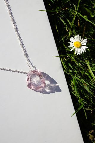 SCRUNCHIE PENDANT - PALE PURPLE