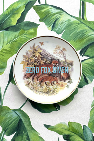 Small Zero Fox Given Plate