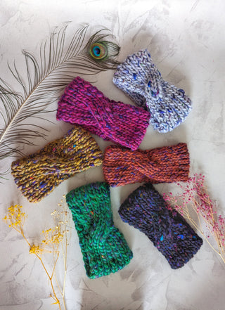 Knitted Headband - Sari Silk