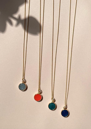 Dainty Colourful Necklace - Various Colours